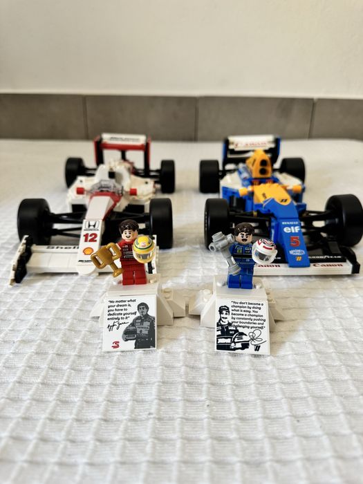 LEGO F1 Icônicas – McLaren Senna + Williams Mansell – Com Caixa e Manual