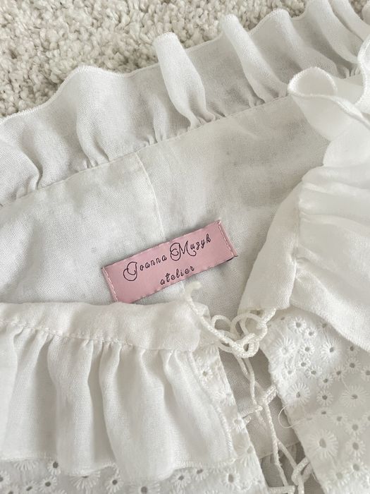 Top bluzka letnia Joanna Muzyk biała haft