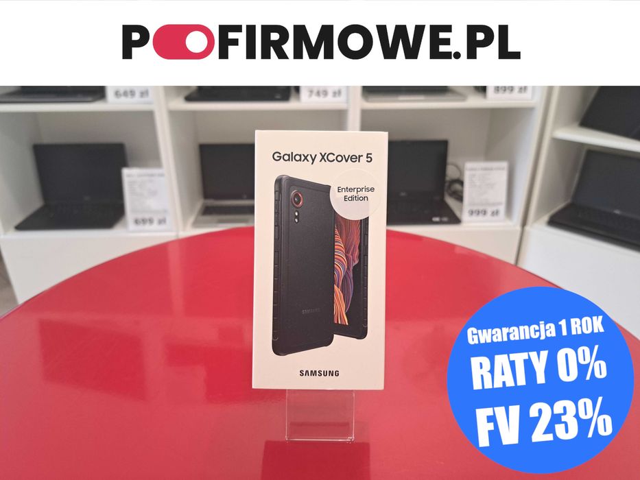 Nowy Telefon Samsung Galaxy XCover 5 Enterprise Edition 64GB 4G LTE Faktura 23% Gwarancja 12mc PoFirmowe.pl