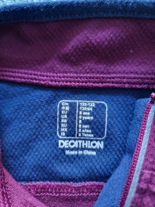 Fouganza komplet jeździecki 125-132 bryczesy i koszulka