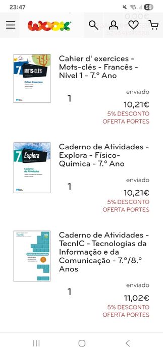 Manuais Escolares e Livros de Fichas