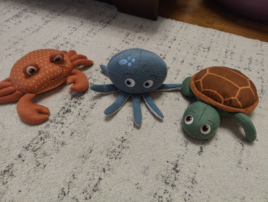 М'які іграшки 3 шт "Морський світ"