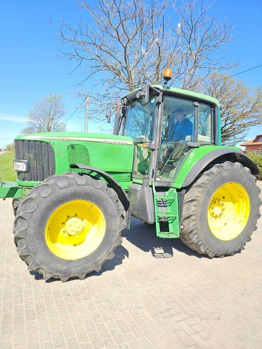 Ciągnik John Deere 6820 , rok prod. 2002  4293 h, 1 właściciel. TLS. JD 6820