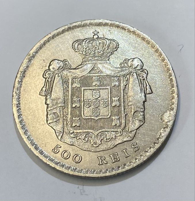Moeda  93 - 500 Reis D PEDRO V 1855