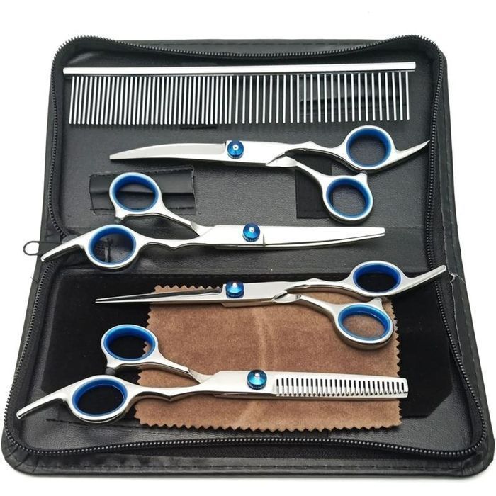 Nożyczki Fryzjerskie Groomerskie do Strzyżenia Obcinania Psów Kotów