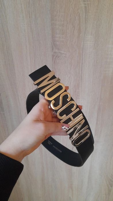 pasek Moschino czarny