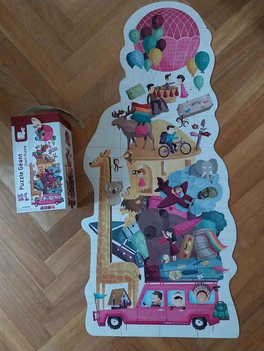 Janod Puzzle "Toutotour" gigante / Mega 39 peças 4-7 anos