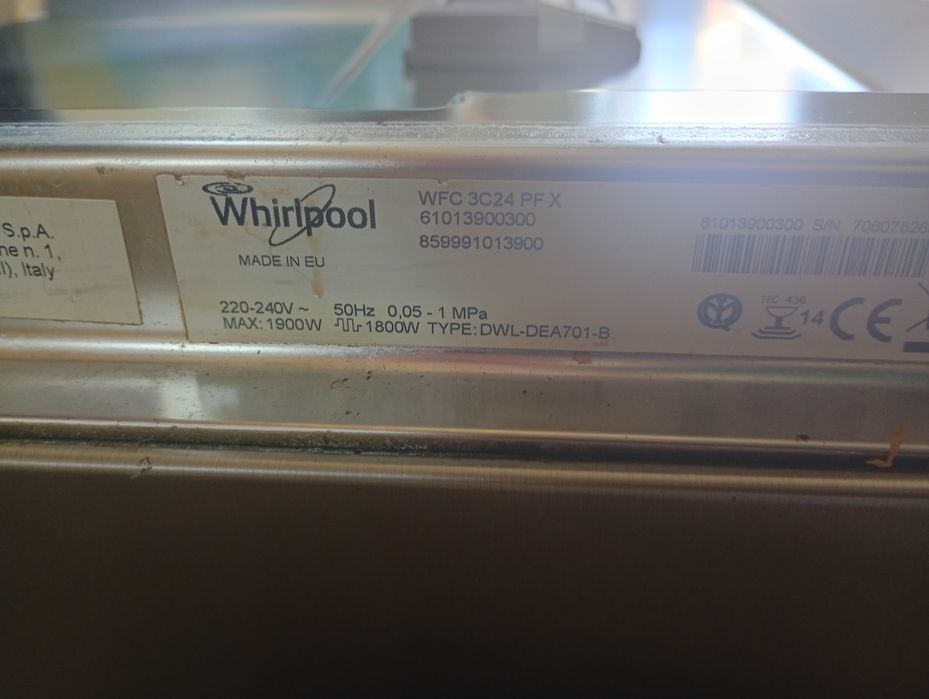 Sprzedam zmywarkę Whirlpool