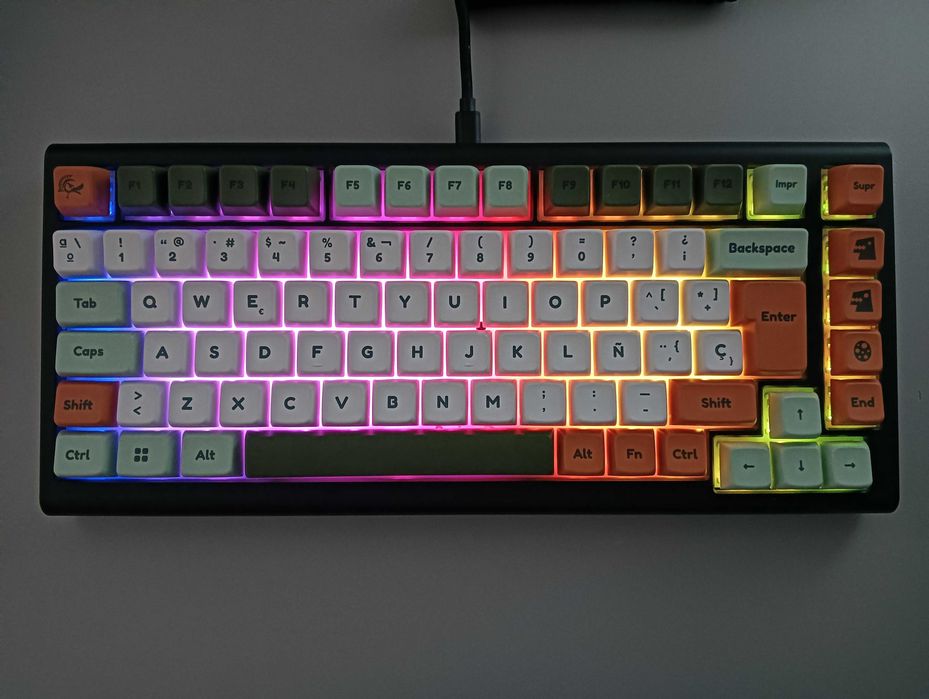 Teclado Custom ProjectD Tinker 75% ISO (Gateron G Pro 3.0 Yellow | Layout ES)