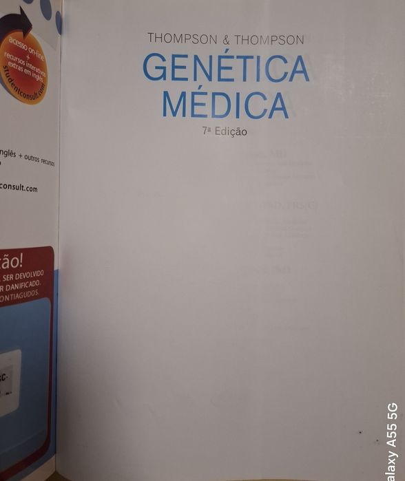 Genética Médica, Thompson & Thompson, 7ª edição,  Elsevier.