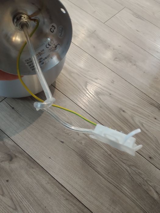Lampa sufitowa srebrna