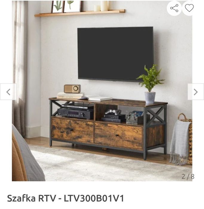 Szafka rtv  metal i drewni