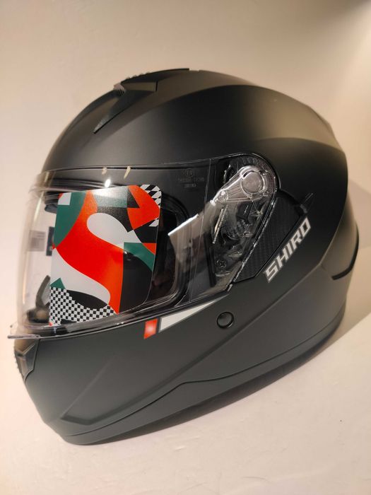 Capacete Shiro integral dupla-viseira mota scooter novo