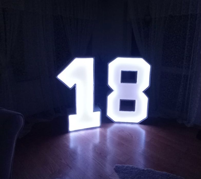 Napis podświetlany 18