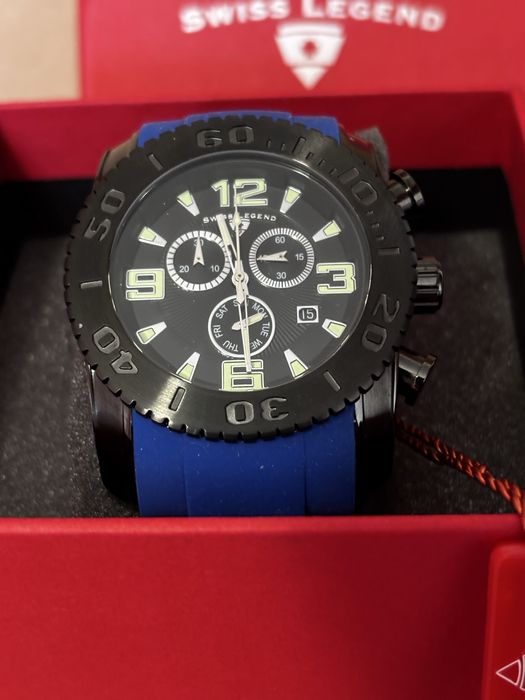 Zgarek Swiss Legend Purple Rubber