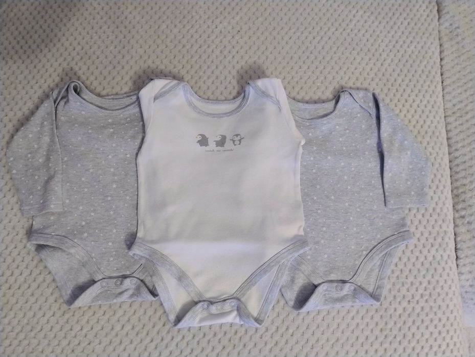 Body z długim rękawem 3szt Mothercare  rozmiar 80