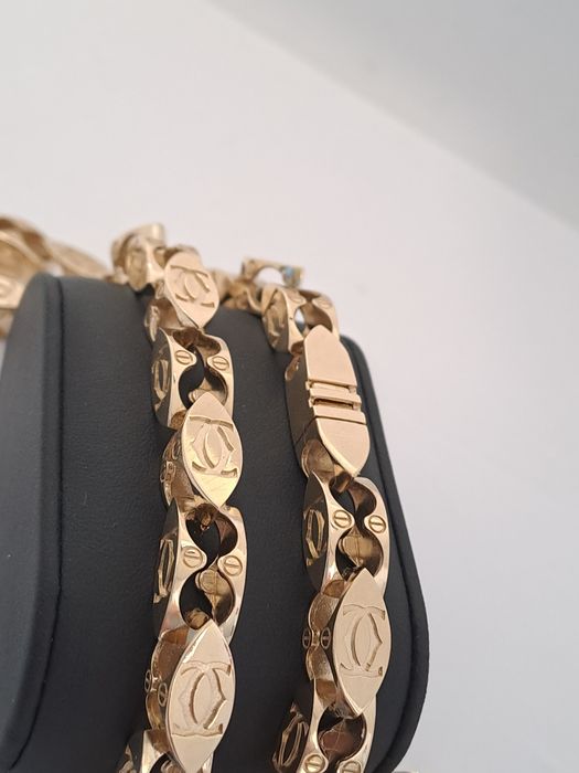 Złoty łańcuszek splot CARTIER 585 Nowy 385 zł/g!