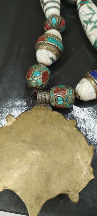 Колье бирюза кораллы