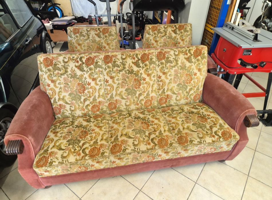 Sofá vintage de coleção Art Déco