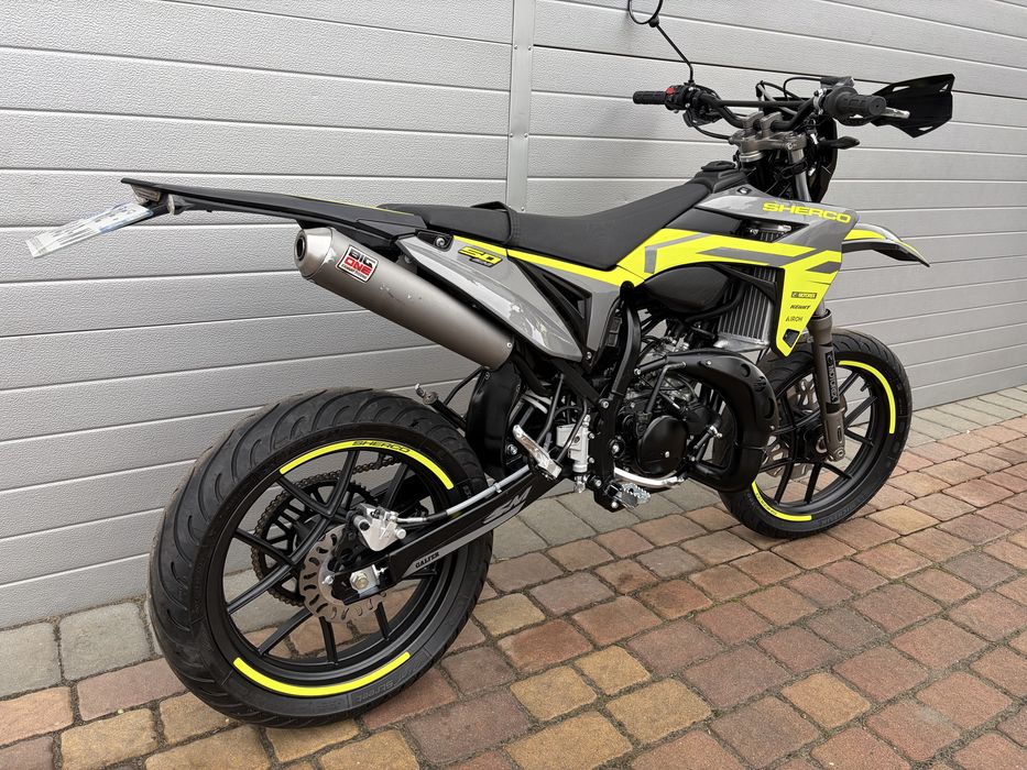 Sherco 50 SM-R 2025r Jak nowe! FLUO Supermoto sherco 50 am6 cross 50cc