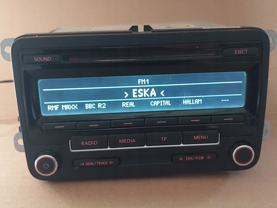 radio cd low eu dab g+ bvx volkswagen 5m0035186k + kod golf passat tou