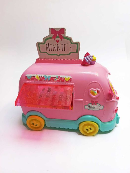 Casa Minnie Mouse Disney + Carrinha Pão de Forma Gelados Minnie e Acessórios