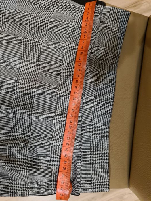 Spódnica mini jak nowa w kratkę szara M/L