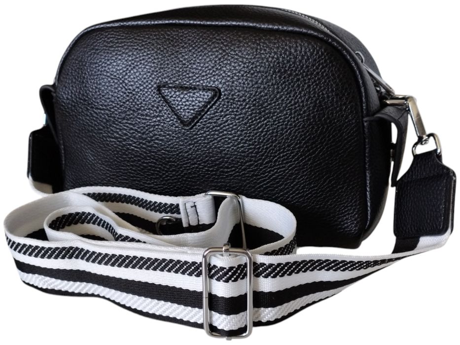 Torebka Damska Z Etui, Mała Czarna Listonoszka Na Ramię