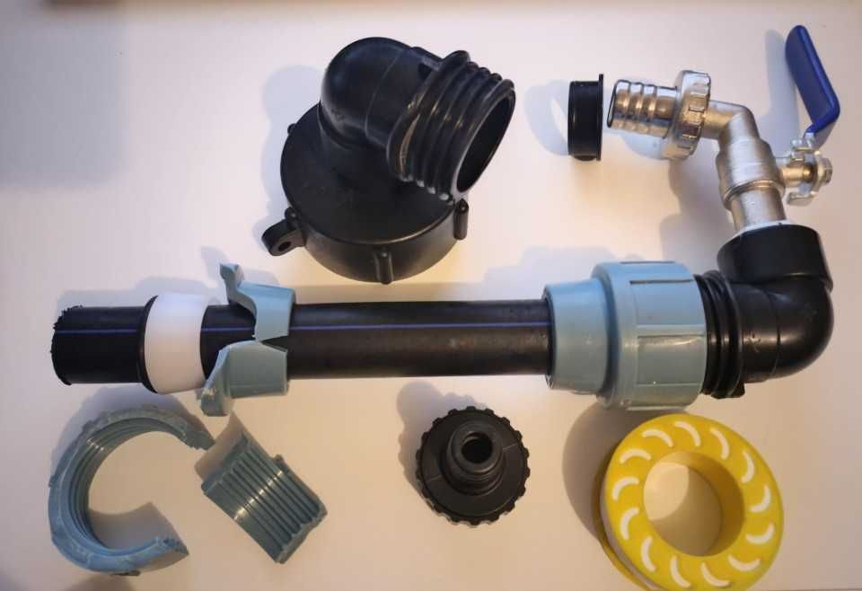 Wysoki kran do beczki mauzera 3/4" IBC