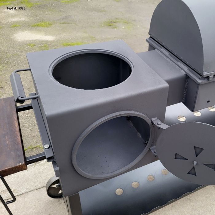 • 5мм! ГАРАНТІЯ! Усилений! Мангал Коптильня с Печкой под Казан