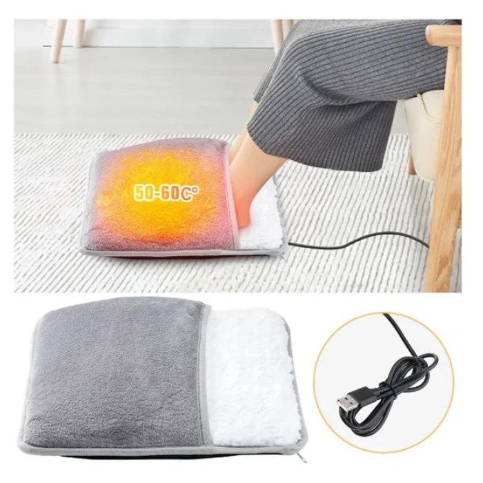 Грілка для ніг з електричним USB підігрівом фланелева 40-50 град Lesko