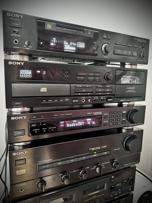 Wieża Sony, Minidisc, CD/Casette deck, tuner, wzmacniacz