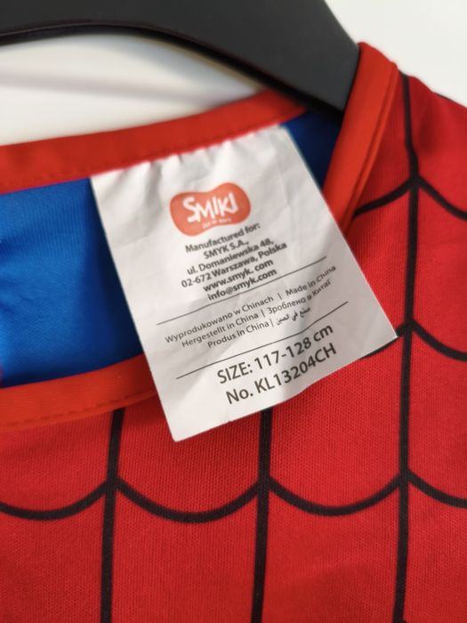 Strój Spiderman rozmiar 117-128