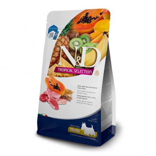 2кг Корм для собак дрібних порід Farmina Tropical ND ягня та фрукти