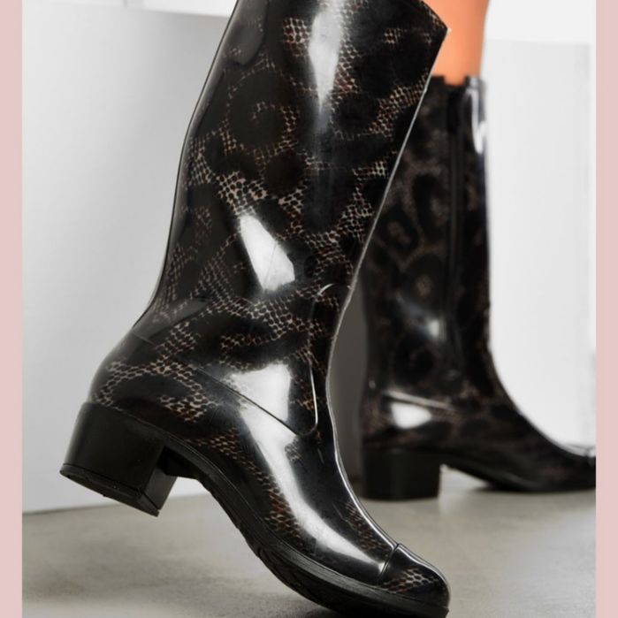 Чоботи гумові на каблуці 36-41