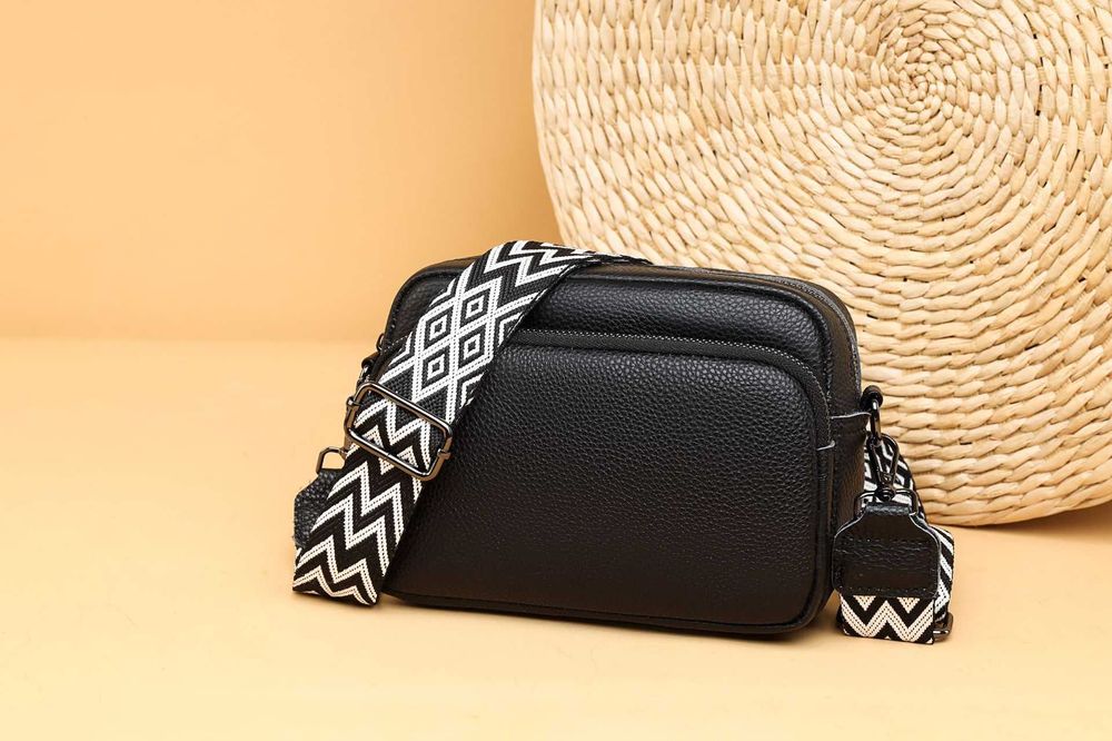 Чорна сумка з натуральної шкіри | сумка клатч|сумка жіноча через плече