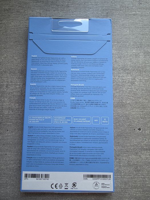 Amazon Kindle Paperwhite 10 покоління. Підсвітка. Новий. Запакований. Гарантія