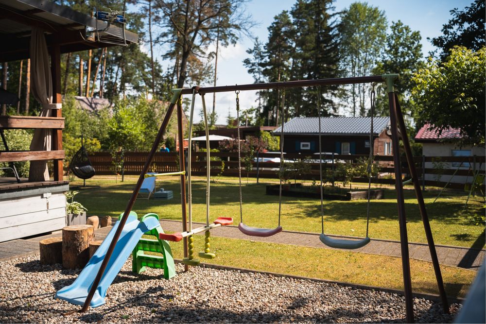 Domek Warmia I Mazury nad jeziorem Symsar, pomost , łódka