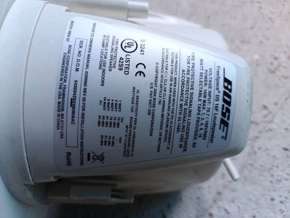 Para głośników sufitowych BOSE FreeScspe DS 16F Loudapeaker
