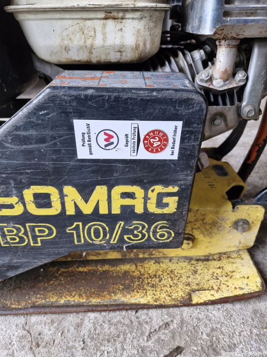 Zagęszczarka bomag bp 10/36 płyta wibracyjna