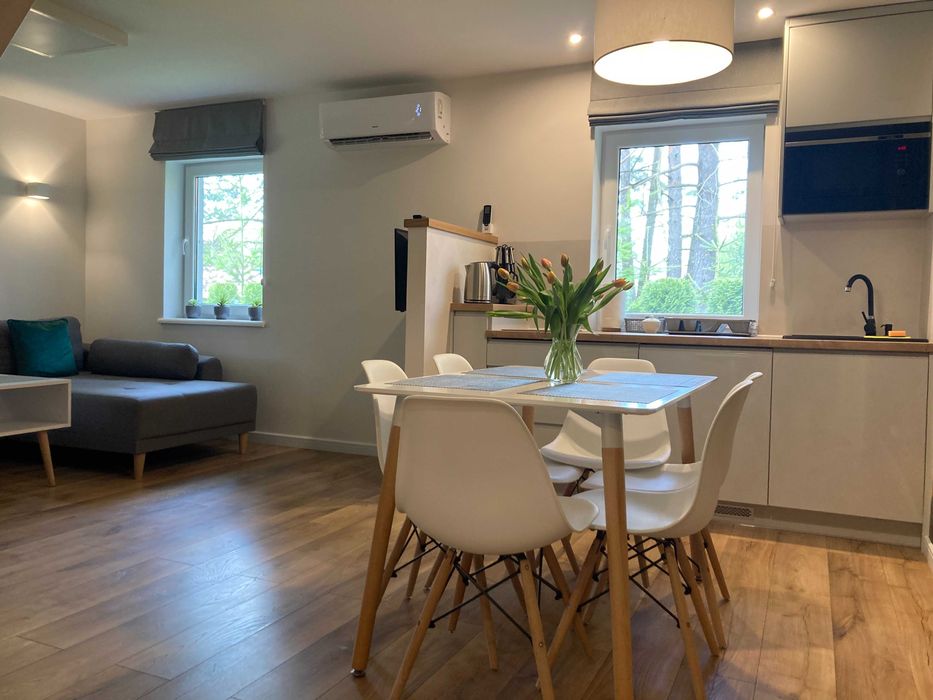 Mazury - apartamenty 4-8 os. jezioro łowisko plaża las