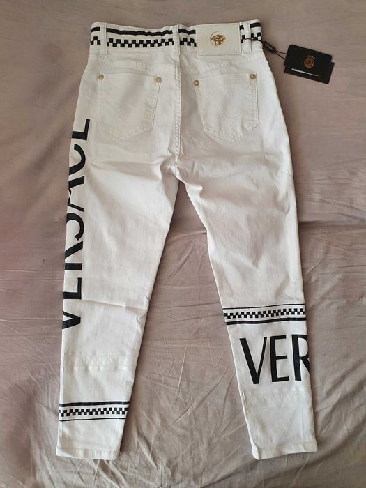 NOWE spodnie jeansowe Versace jeansy damskie 30 meduza grecka sztos