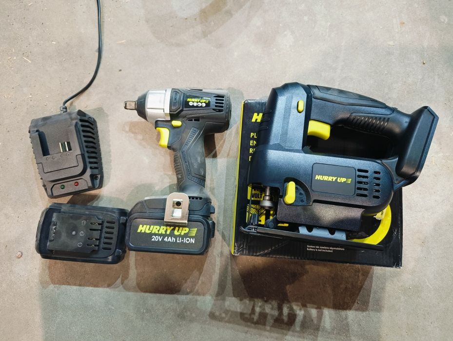 Zestaw Elektro. Klucz udarowy + wyrzynarka 20V 4Ah