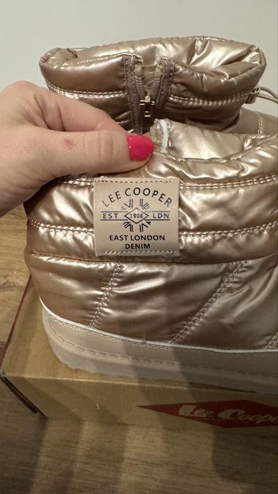 Śniegowce / botki zimowe Lee Cooper roz. 36 rose gold