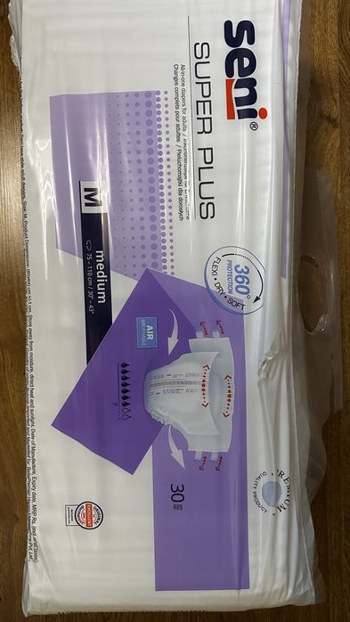 Pieluchomajtki Seni super Plus M - 30 szt.
