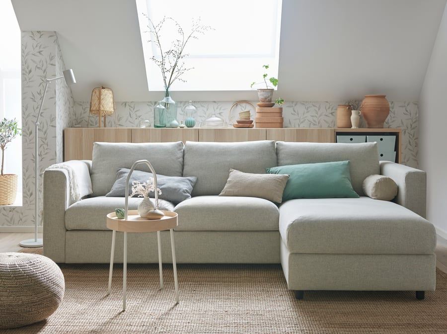 Nowa -40% Ceny ROZKŁADA Sofa VIMLE  z Ikea  Gunnared beżowy