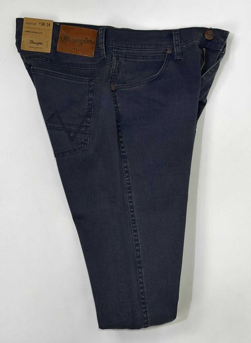 Spodnie męskie Wrangler Greensboro Navy Washed W30 L34