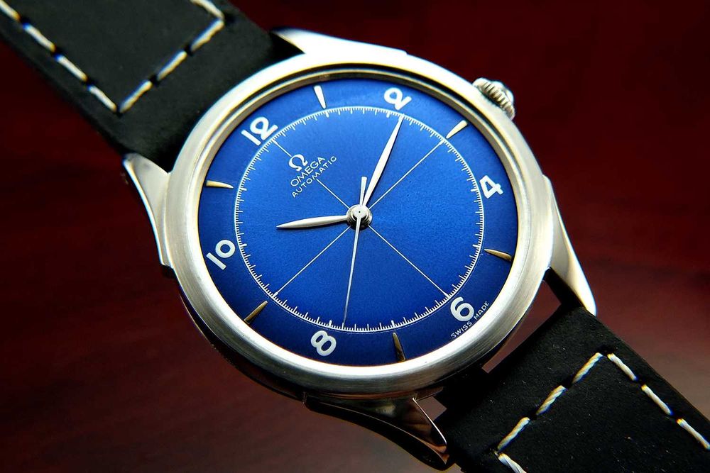 Omega Bumper Blue Marine "KRAB" z 1944r. Kolekcjonerski Unikat !