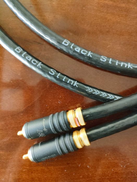 Cabos interconnect RCA Deltec Black Slink