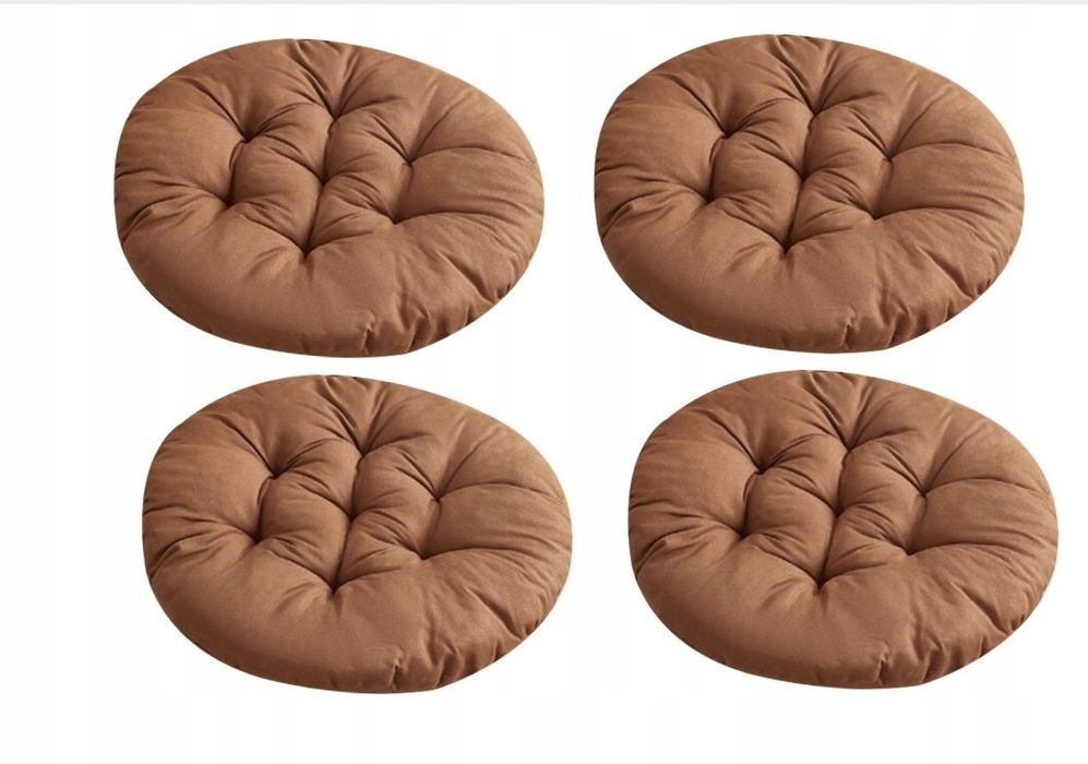 Podkładki na krzesła ogrodowe, wyściełana poduszka, okrągła